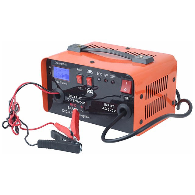 Industrial battery charging equipment connected to a power storage system